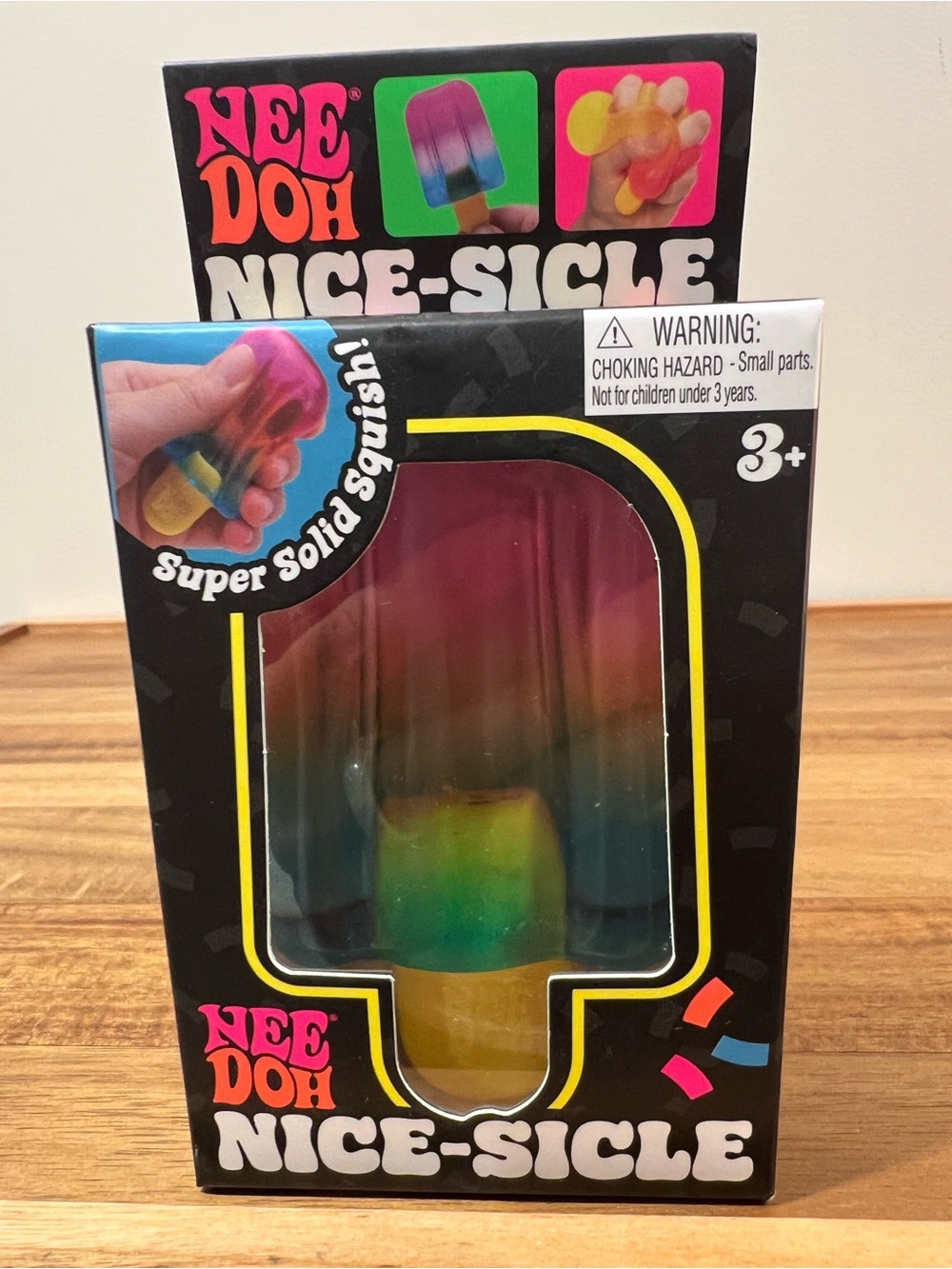 🔥Rare NeeDoh Nice-Sicle Popsicle Stress Squishy Toy in Rainbow Color 🌈